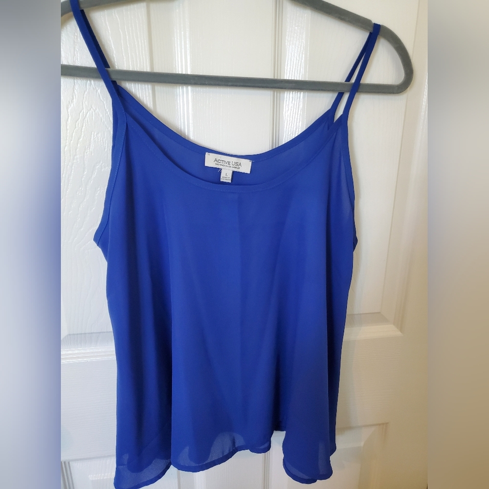 Active USA Women's Vibrant Blue Camisole